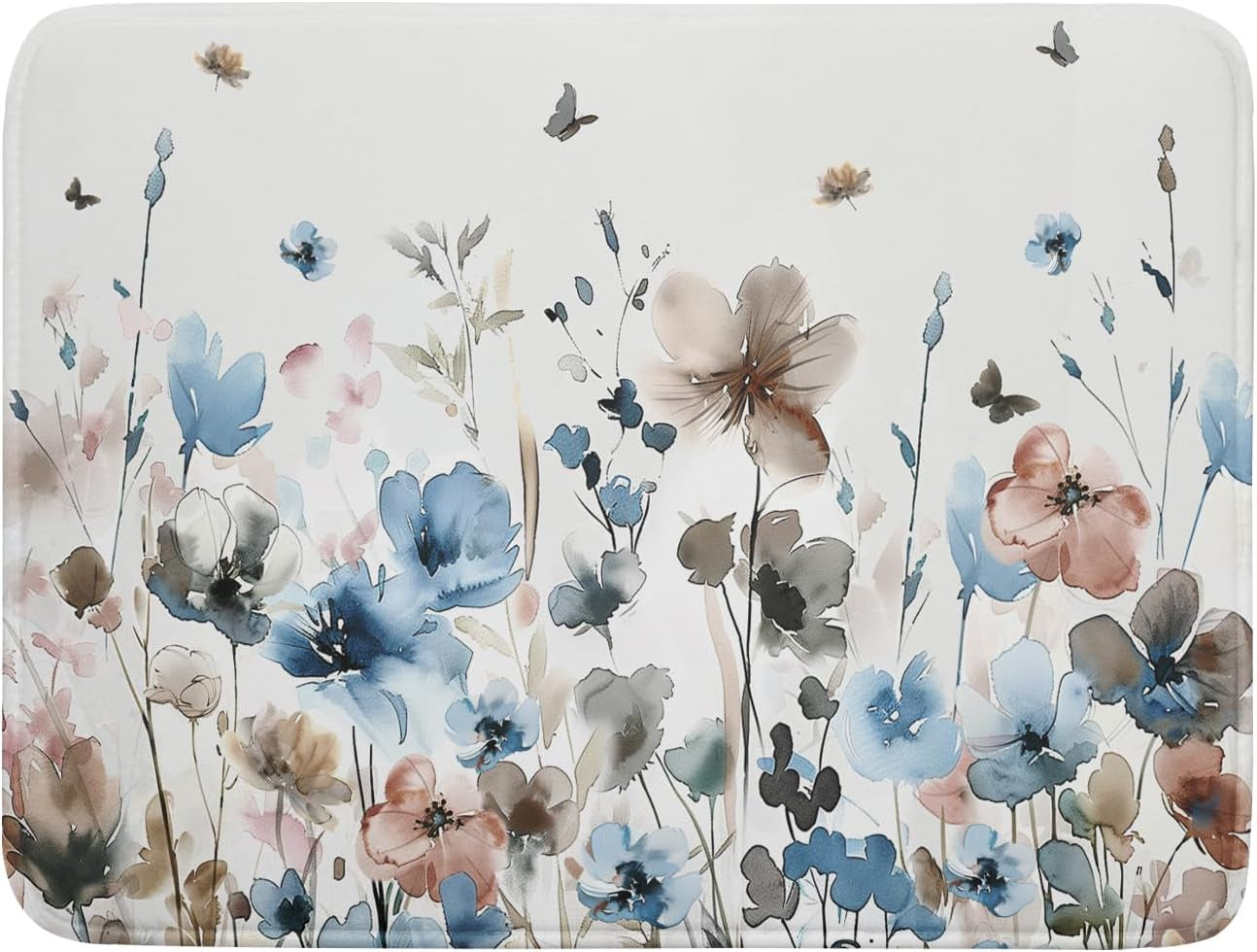 4Th of July Dish Drying Mat 18"X24" Patriotic Usa Stars America Firework Dish Drainer Mats Independece Day Absorbent Microfiber Dish Drying Pad for Kitchen Countertop Large Decor