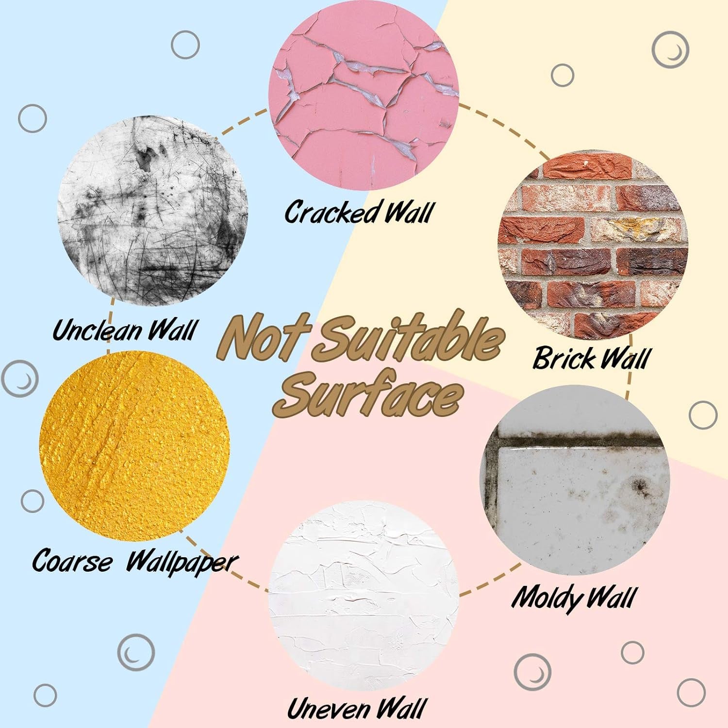 Laundry Room Sign Decals Decor Bubble Quote Stickers Wash Dry Fold Repeat Wall Signs Arts Funny Laundry Room Signs for Bathroom Home Decorations Supplies(13.8 X 21.7 Inch,Black)