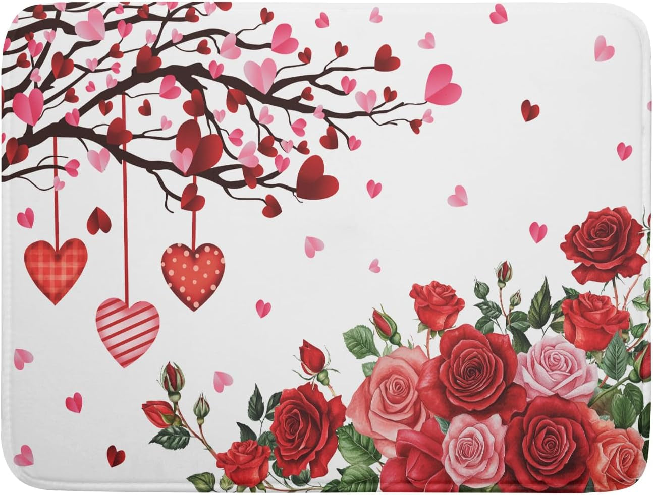 4Th of July Dish Drying Mat 18"X24" Patriotic Usa Stars America Firework Dish Drainer Mats Independece Day Absorbent Microfiber Dish Drying Pad for Kitchen Countertop Large Decor