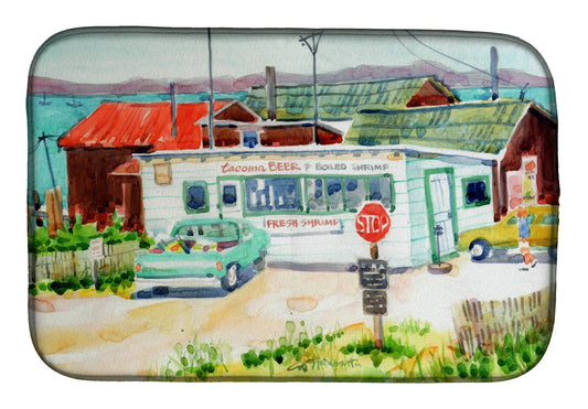 Tacoma Beer and Boiled Shrimp Market Dish Drying Mat