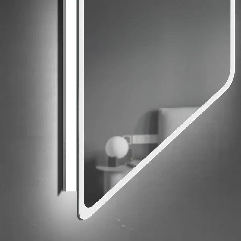 Balsulto 65'' X 21'' Wall Mounted Full Length Mirror with Tri-Color LED & Shatterproof Glass
