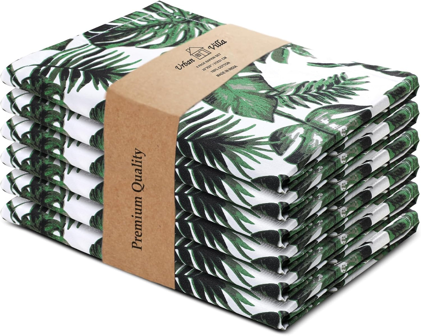 Cloth Napkins Set of 12 20X20 Inches 100% Cotton Napkins Cloth Washable Durable Reusable Absorbent Table Dinner Napkins Cloth for Christmas Hotel Lunch Restaurant Weddings Parties - Black