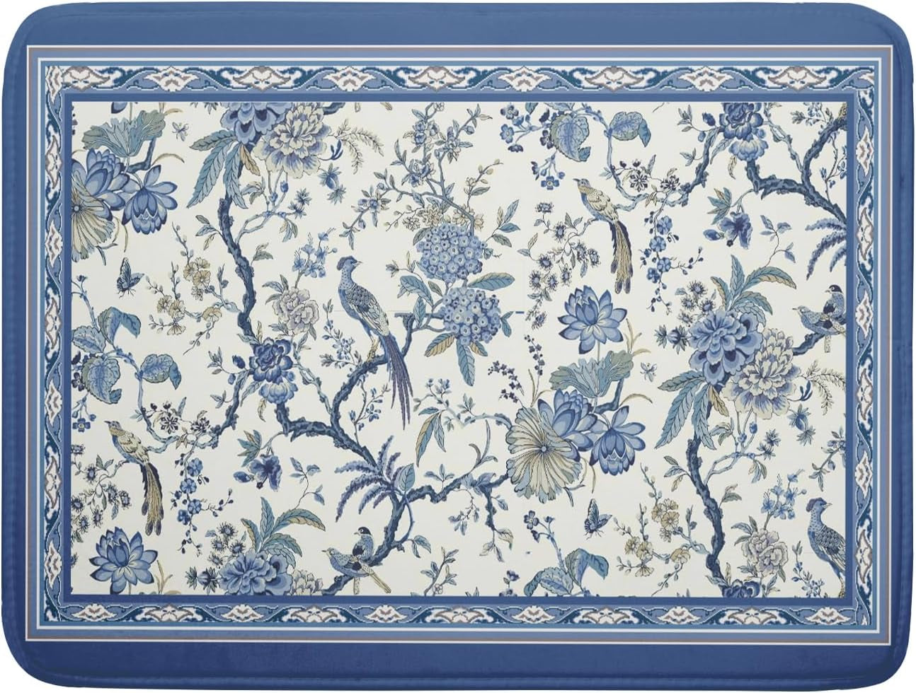 4Th of July Dish Drying Mat 18"X24" Patriotic Usa Stars America Firework Dish Drainer Mats Independece Day Absorbent Microfiber Dish Drying Pad for Kitchen Countertop Large Decor