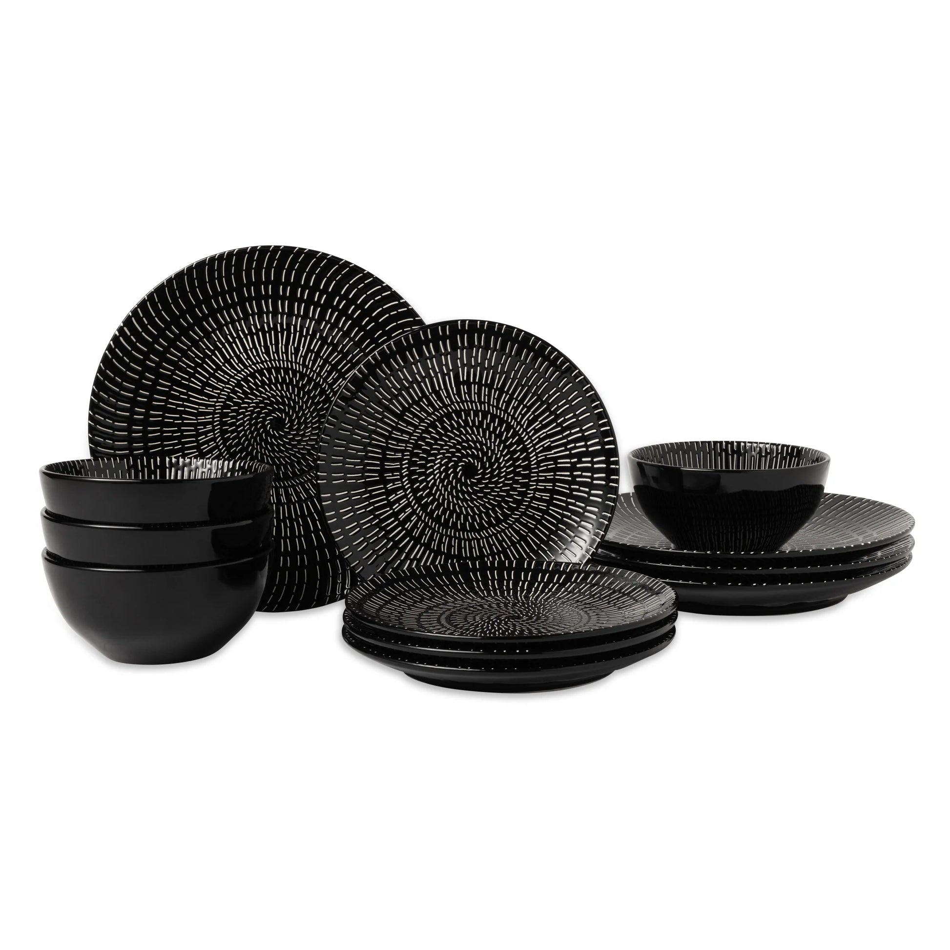 Maddox 12-Piece Stoneware Dinnerware Set