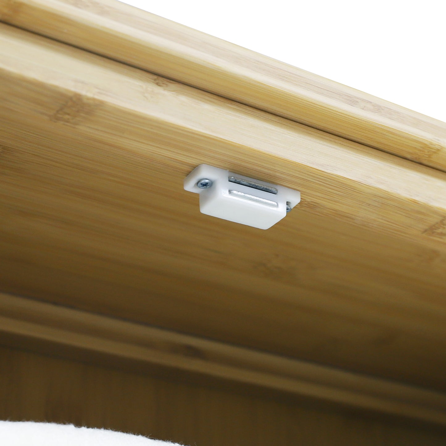 Bamboo over the Toilet Storage Cabinet Space-Saving Bathroom Cabinet W/ 2 Shelves and Cupboard