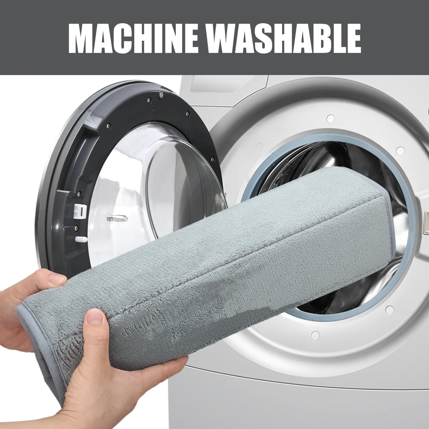 3 Piece Memory Foam Bath Mat Set with U-Shaped Toilet Mat Bathroom Rugs Soft Comfortable Water Absorption Bath Carpet Non-Slip Thick Machine Washable for Kitchen/Living Room(Gray)