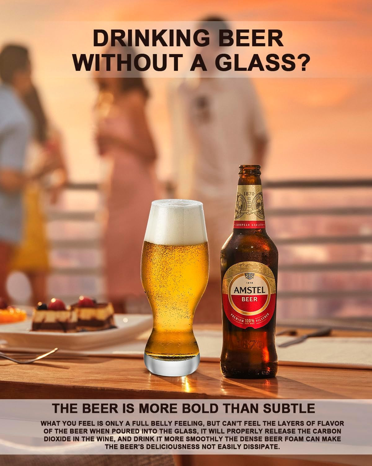 IPA Beer Glasses(Set of 4),16 Oz Pilsner Beer Glasses,Craft Beer Bar Glasses,Lead-Free Drinking Glasses,Ideal Gifts for Lager,Ale or Craft Beer Lovers-Crystal Clear