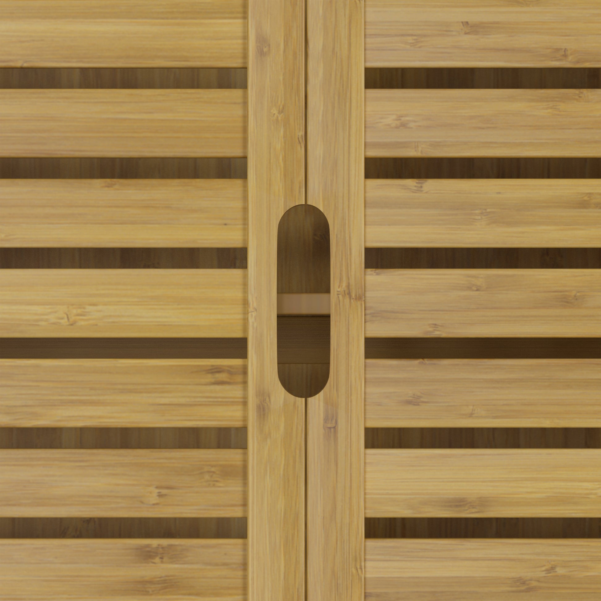 Bamboo over the Toilet Storage Cabinet Space-Saving Bathroom Cabinet W/ 2 Shelves and Cupboard