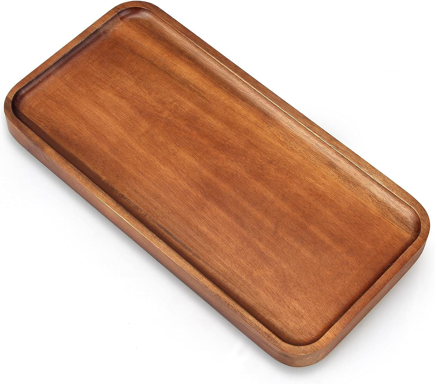 Small Wooden Platters Rectangle Mini Charcuterie Boards Acacia Wood Serving Trays Home Decor Cheese Board Cake Appetizer Plates Kitchen Charcuterie Platter for Food Dish Dessert Snack Tray
